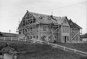 Photo of building under construction.